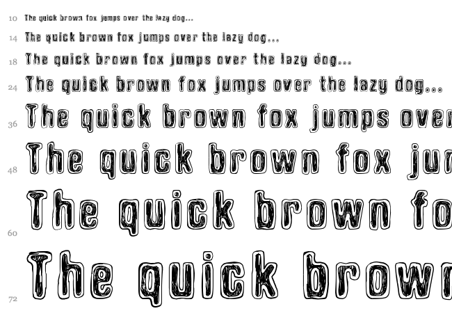 Onion Soup font waterfall